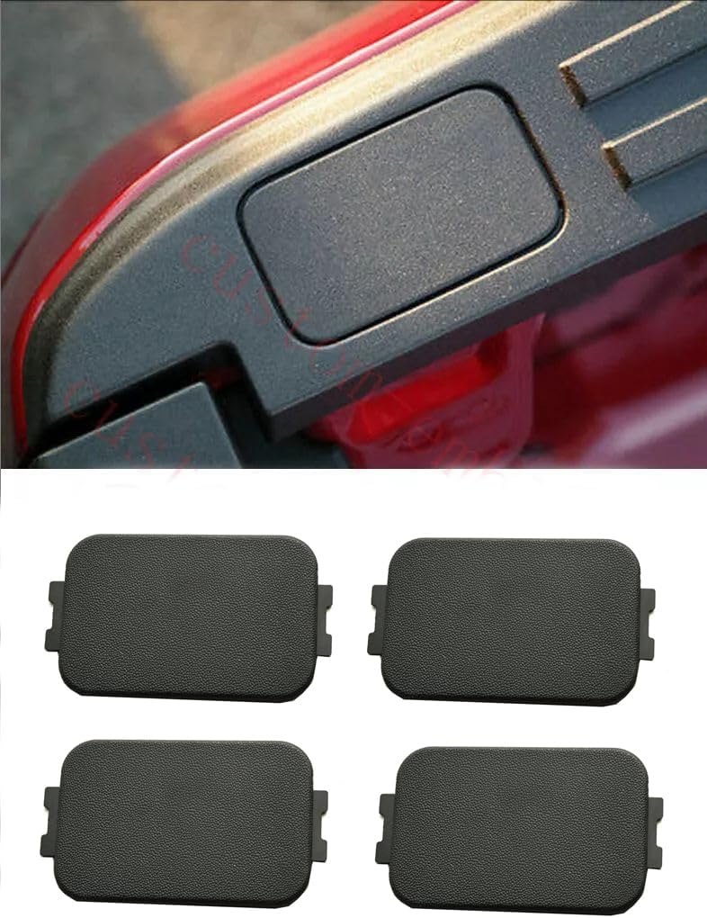 4PCS Open-Box Truck Bed Quarter Panel Plugs Compatible with 2002-2017 Ford Super Duty (4Pcs - Black)