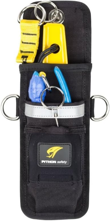 Capital Safety DBI/SALA Python, 1500107,Dual Tool Belt Holster W/Retractor For 2 Hand Tools &Loaded W/Innovative Product Features,Black