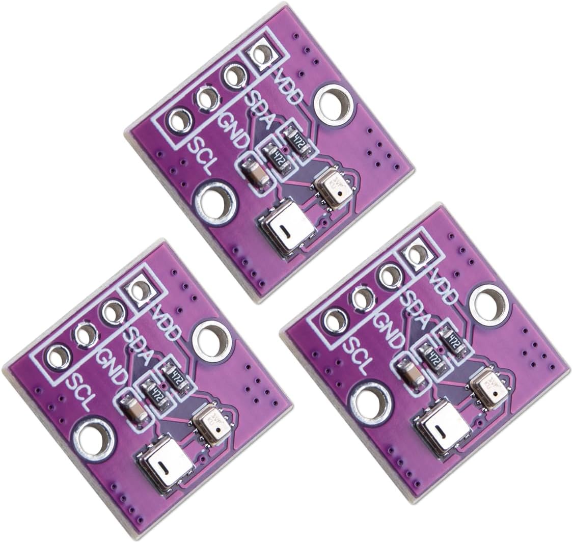 KOOBOOK 3Pcs High Precision AHT20 BMP280 Temperature Humidity Sensor for Air Pressure Temperature Monitoring DC 2.0-5V Power Requirement for Weather Enthusiasts & DIY Project