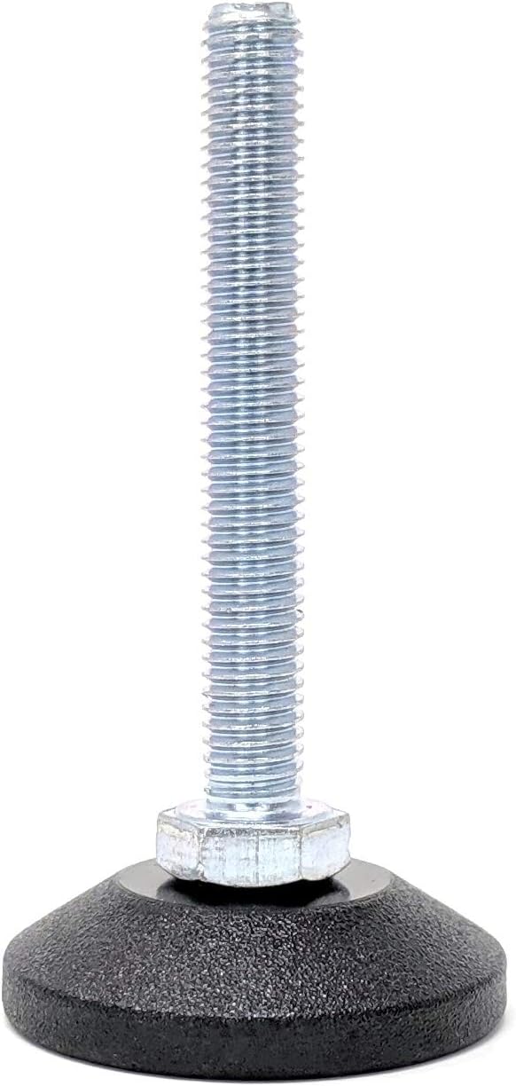 Keay Vital Parts Screw-in Levelling Machine & Furniture Feet Height Adjustable with Tilting Base (38mm Diameter Base, M8x60mm, Pack of 48) [Please See 2nd Image for Dimensions] Made in Germany