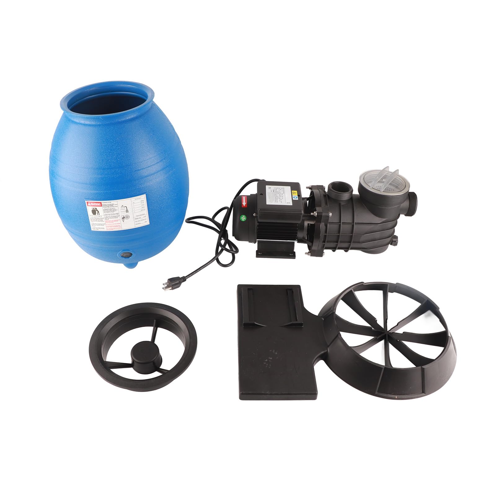 Filtro a sabbia for piscina, contenitore for filtro a sabbia da 370 W con pompa Capacità di sabbia da 42 libbre Strumento di pulizia della piscina fuori terra for migliorare la qualità 'acqua /2870