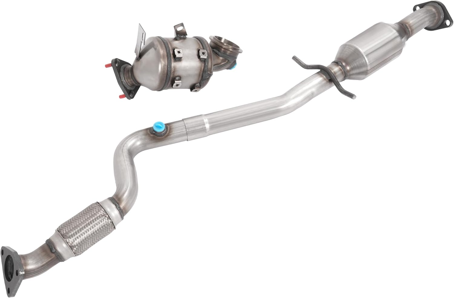 Front & Rear Catalytic Converter Kit Replacement Compatible with 2011-2016 Chevy Chevrolet Cruze Limited 1.4L 409 Stainless Steel