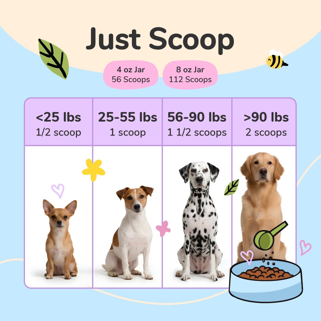 kin+kind Probiotics Pumpkin Powder for Dogs - Digestive Health Support with Prebiotics & Fiber - Cat and Dog Vitamins and Supplements for Gut Health, Healthy Poops & Immune Support - USA - 4 oz - image 5