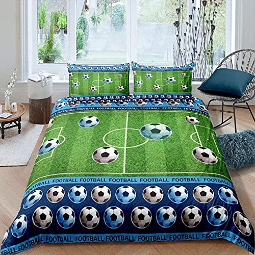 Parure De Lit 220X240 Le Foot Vert Housse De Couette Cover