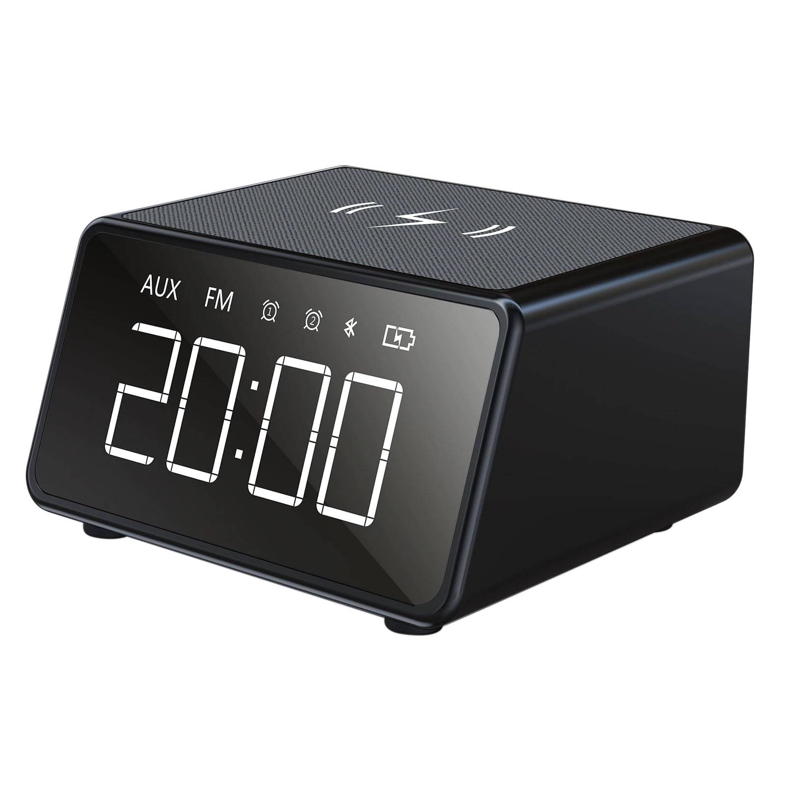 HAPIPOLA Bluetooth Speaker Wing | Immersive Audio Digital Clock 15W Wireless Charging | Set Alarm | FM Radio Mini | Portable | Type c chargin | Dustproof | USB Input (B0CQRN7FMN) Amazon Price History, Amazon Price Tracker