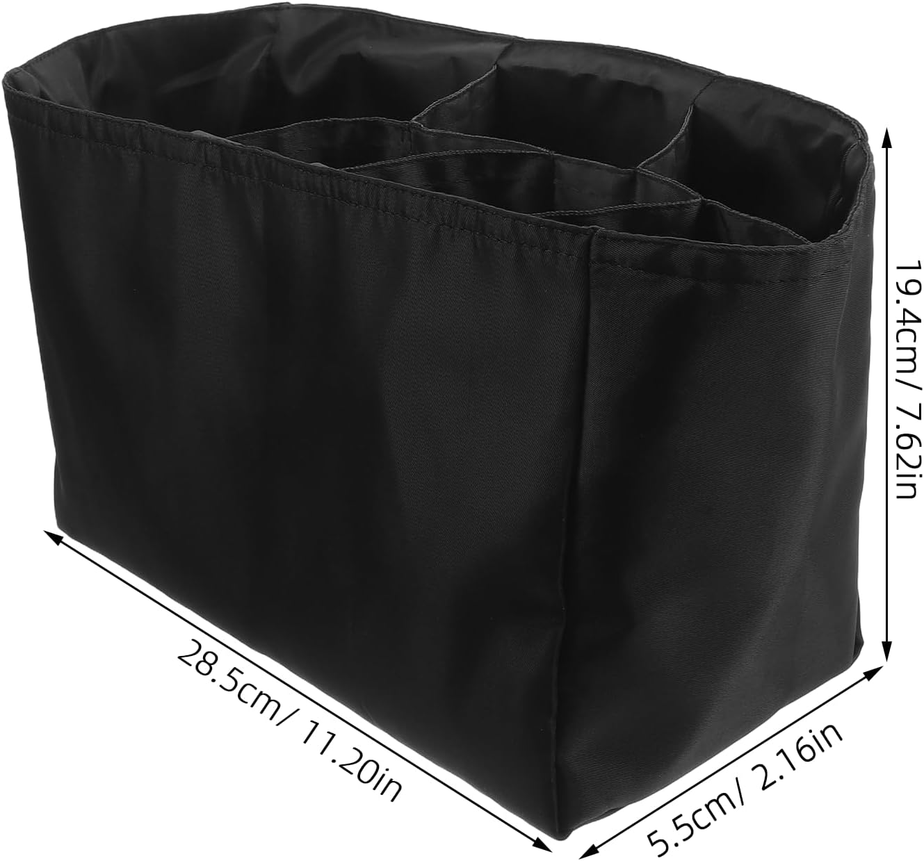 Multi Pocket Diaper Bag Insert Organizer for Moms, Large Capacity Nylon Tote with Waterproof Bottom Compartment and Removable Accessories Storage, for Outings and Strollers