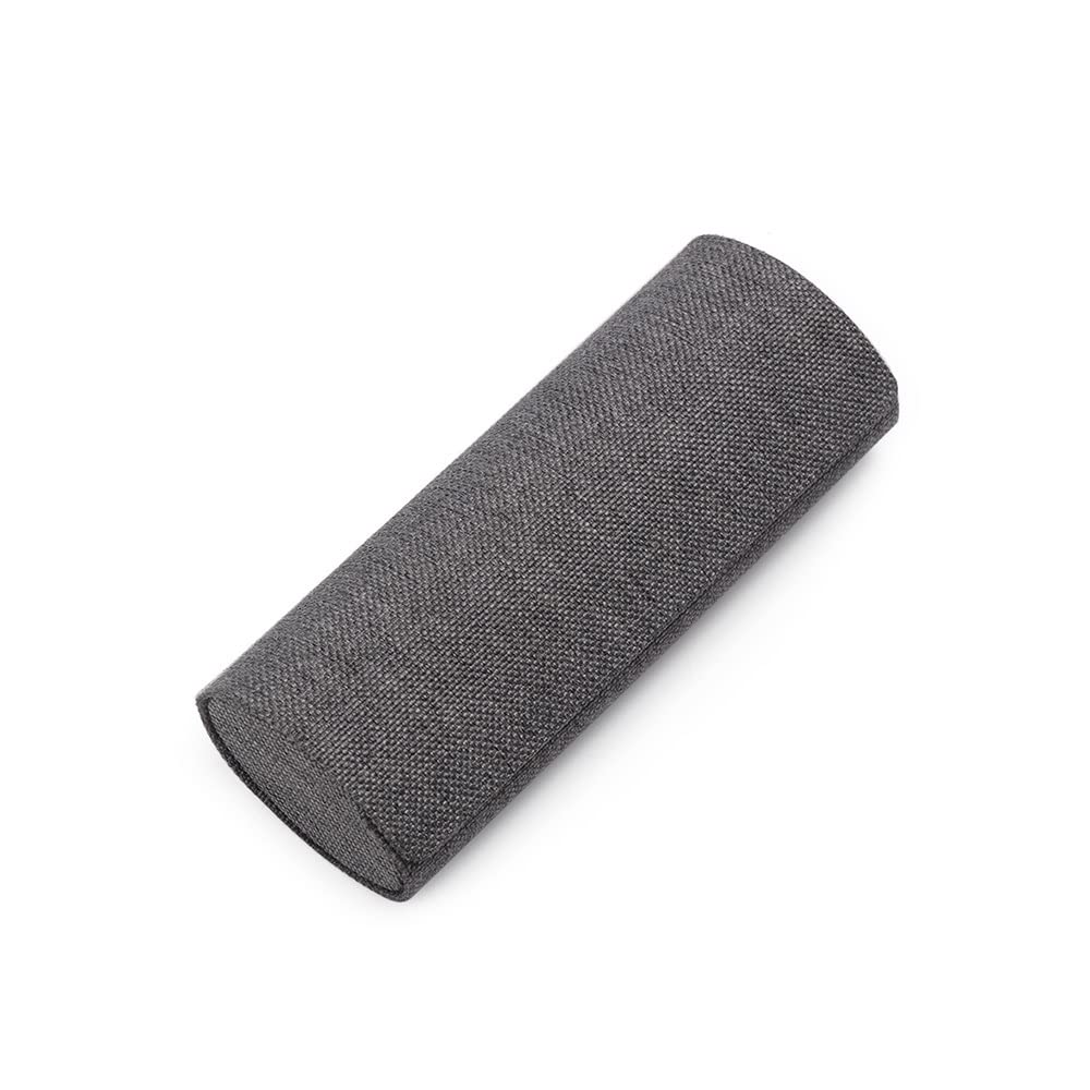 WXYNHHD przenośne lniane składane etui na okulary do przechowywania etui na okulary retro owalne etui na okulary przeciwsłoneczne pudełko do przechowywania pudełka