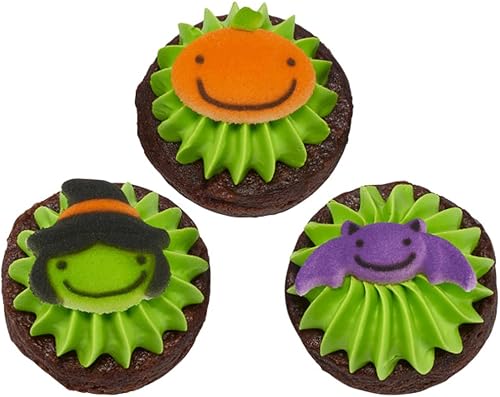 Miniatura 2 de Decoraciones de azúcar de Halloween para cupcakes y galletas (amigos espantosos)