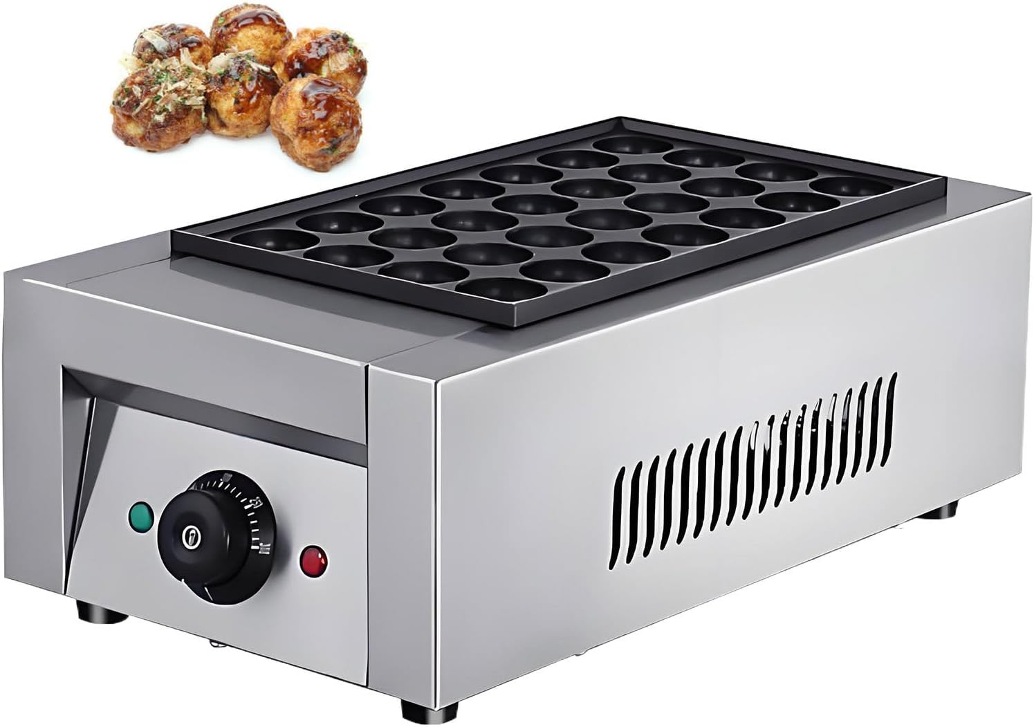 Nonstick Mini Dutch Pancake Maker - Versatile Dorayaki & Poffertjes Grill Machine for Breakfast, Snacks & Desserts - Perfect for Restaurants, Cafes & Home Use