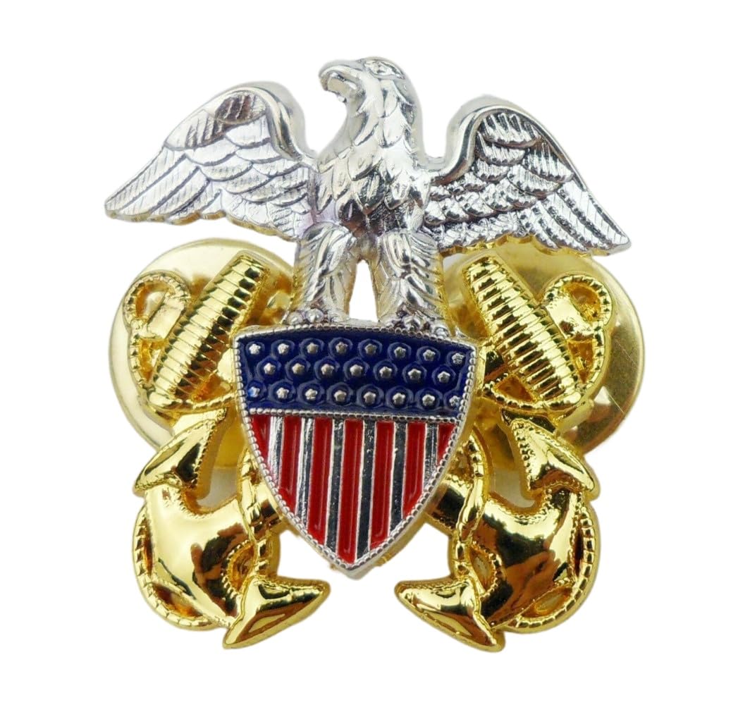 Reproduction US NAVY GENERAL OFFICER SHOULDER EAGLE BADGE PIN INSIGNIA
