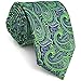 Shlax & Wing Men's Neckties Ties Paisley Green Purple Accessories For Men Long