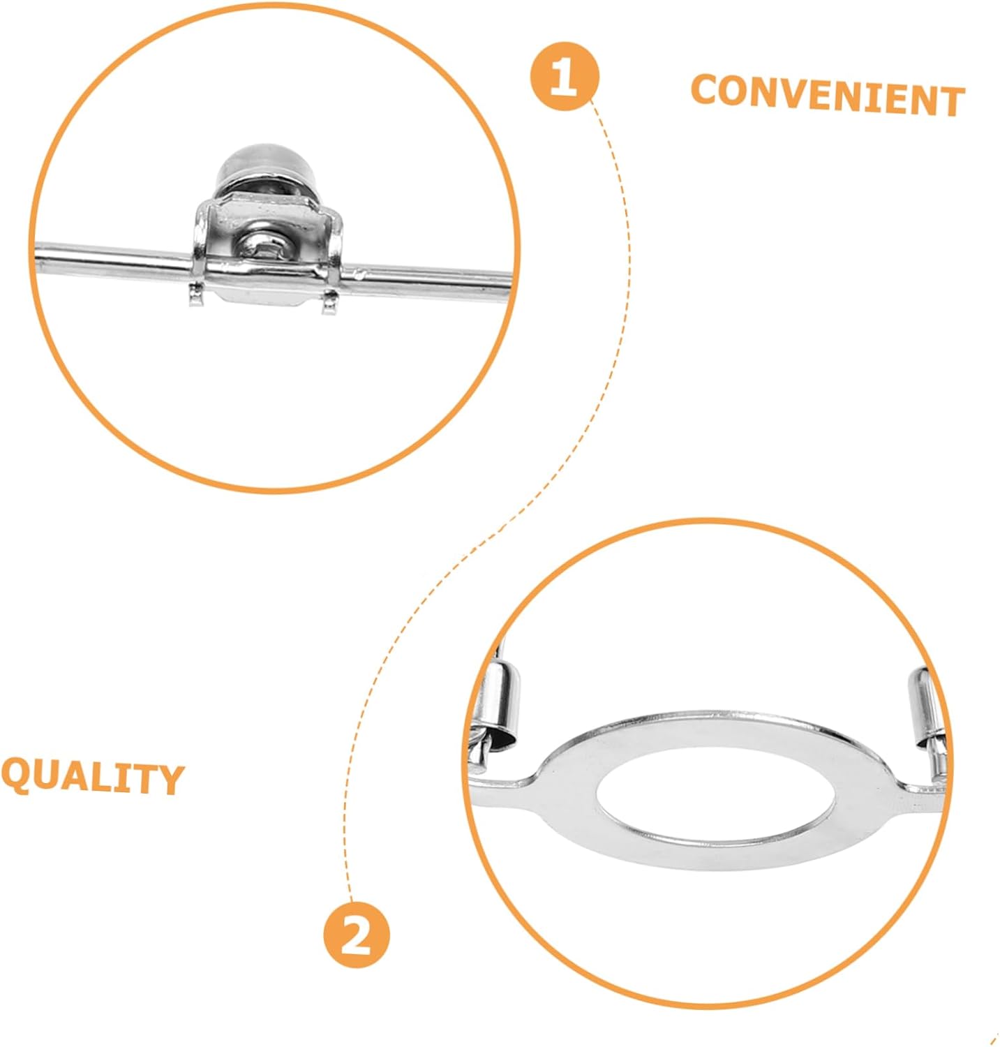 IMIKEYA Adjustable Lamp Horn Frame Detachable Lampshade Bracket 7-9 Inch Iron Wire Holder for Floor Lamps for Home Lighting Decor