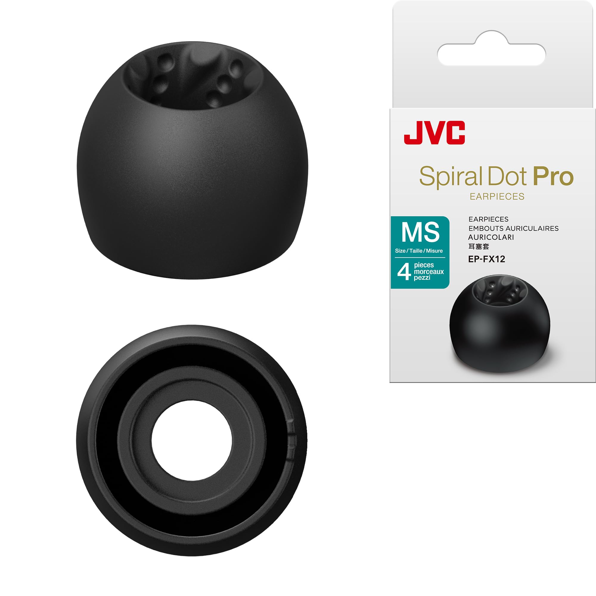 Amazon.com: JVC EPFX12 Spiral Dot Pro Earpieces – 2 Set of (4) Ear