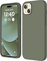 Vista 9 de Compatible con iPhone 15, funda de silicona líquida, funda protectora de cuerpo completo a prueba de golpes [forro de microfibra suave], funda Azul