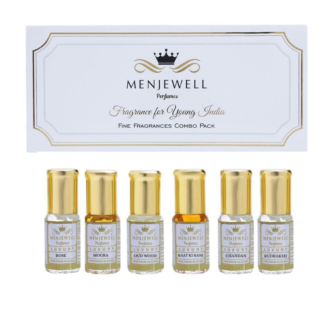 Menjewell Attar Gift Pack Of 6| Attar Combo| Floral, Sandalwood Attar| Attar For Men And Women| Gift For Him| Gift For He... - Review, Price and Buying Guide