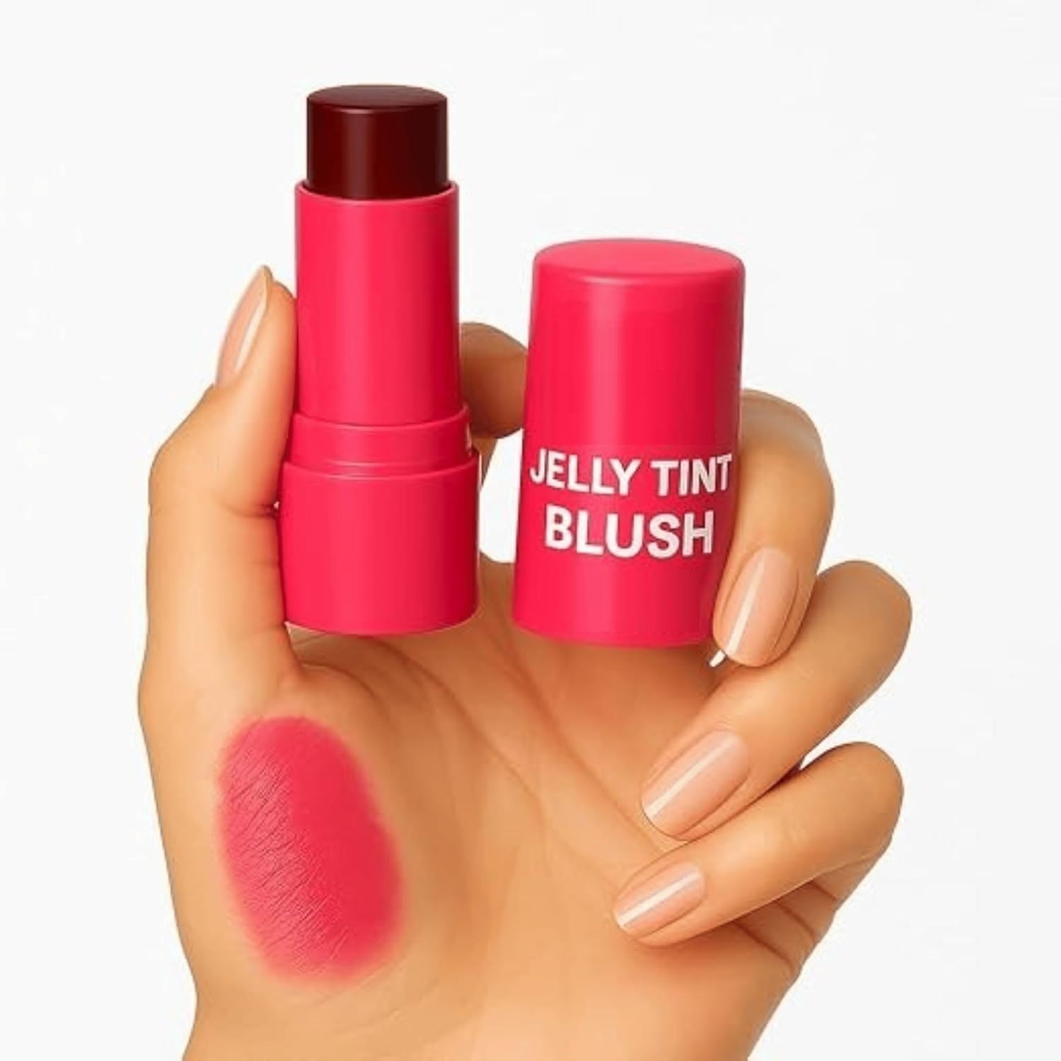 Lightweight Blendable Pink Blush Stick for Daily Wear-image-6