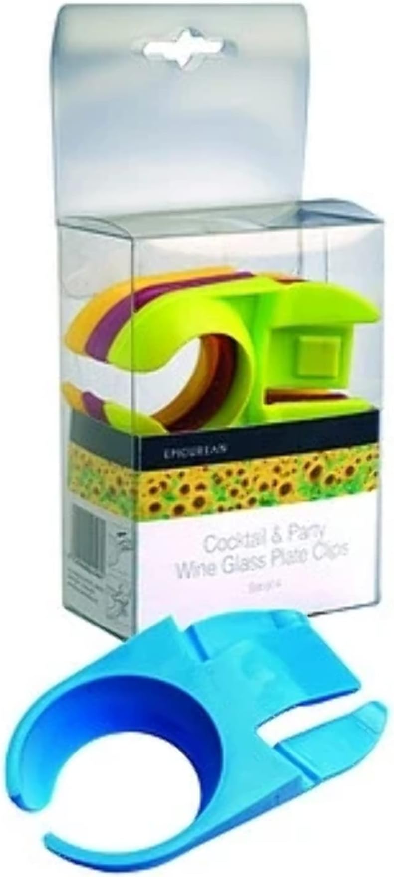Epicurean Europe Ltd 14 x 8 x 4 cm Plastic Wine Glass Plate Clips