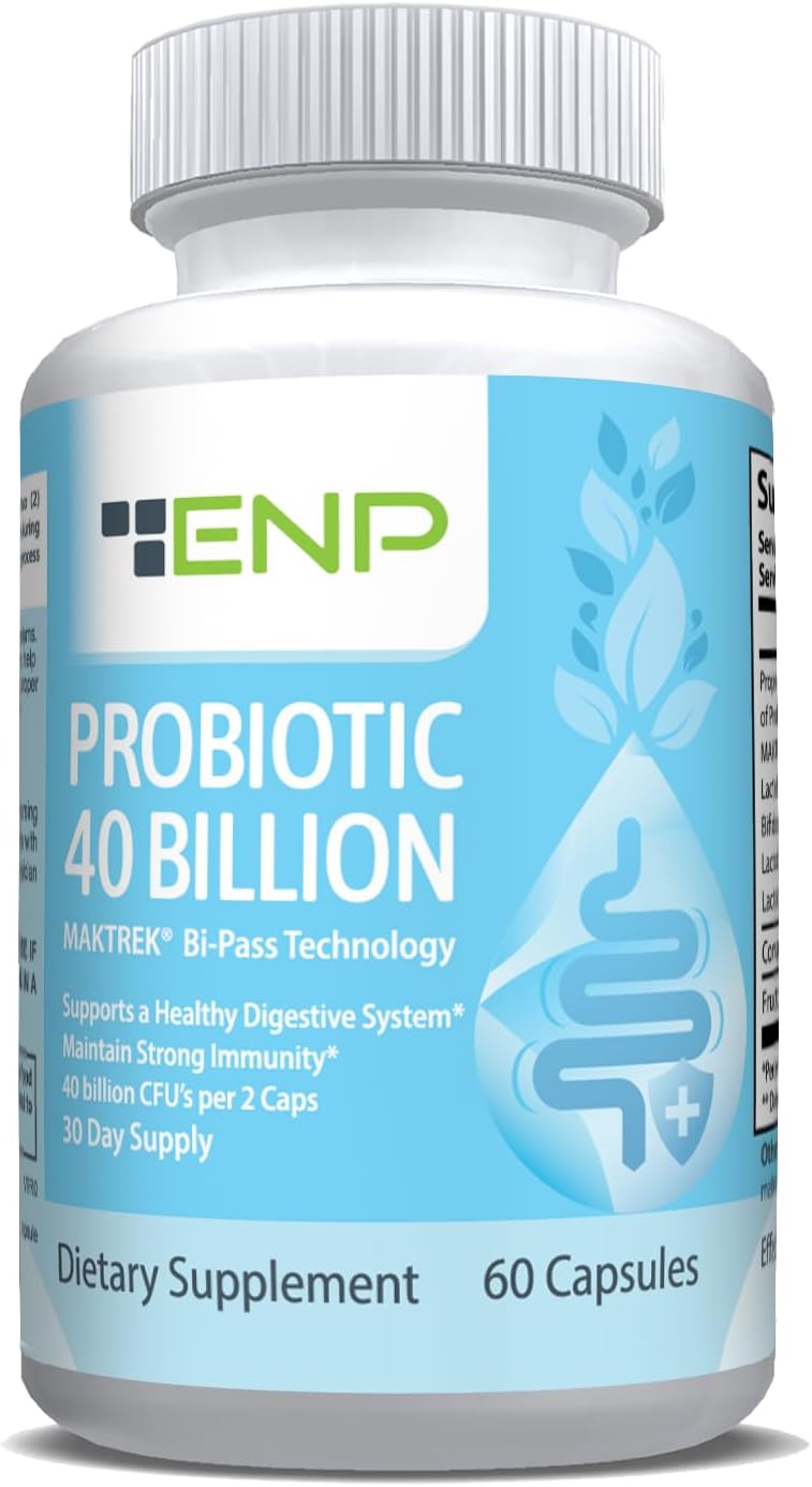 ENP Probiotic 40, 40 Billion CFU for Digestive Comfort and Microbiome Balance