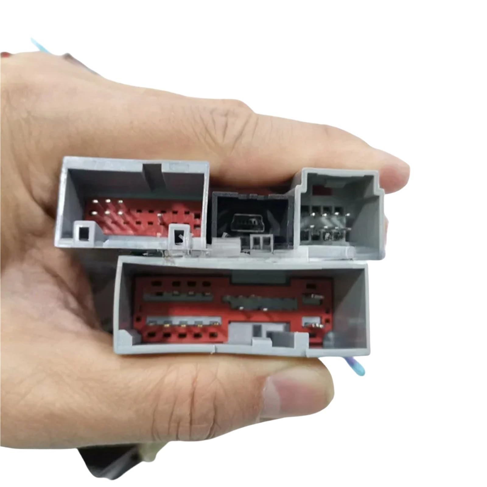 Caja CANbus de 16 pines con adaptador de cable compatible con Ford Explorer/F150, compatible con Chevrolet BLRZER, arnés de cableado de video, radio de coche Android.