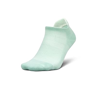 Feetures Elite Max Cushion Grip No Show Tab Quarter Length Socks Shoes Grounded Green