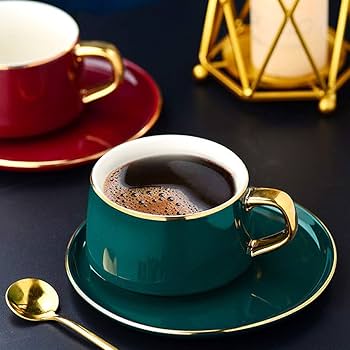 Amazon.co.jp: カップ & ソーサー セット セラミック コーヒー カップ