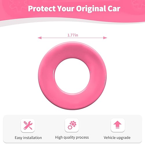 Miniatura 6 de RT-TCZ JL - Adhesivo para cubierta de botón de arranque y parada, accesorios interiores color rosa para Jeep Wrangler JL JLU Gladiator JT 2018 y en