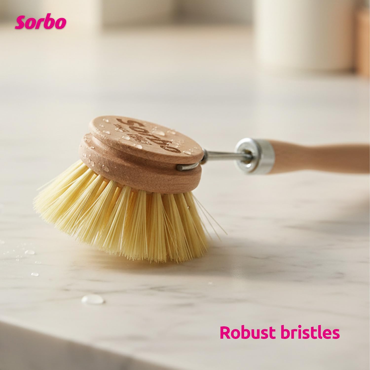 Sorbo Washing Brush Wood 26 cm