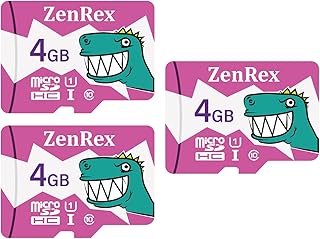 ZenRex 4GB 3 Pack Micro SD Card Class 6 Micro SDHC High Speed Memory Card for Tablet Camera Data Storage