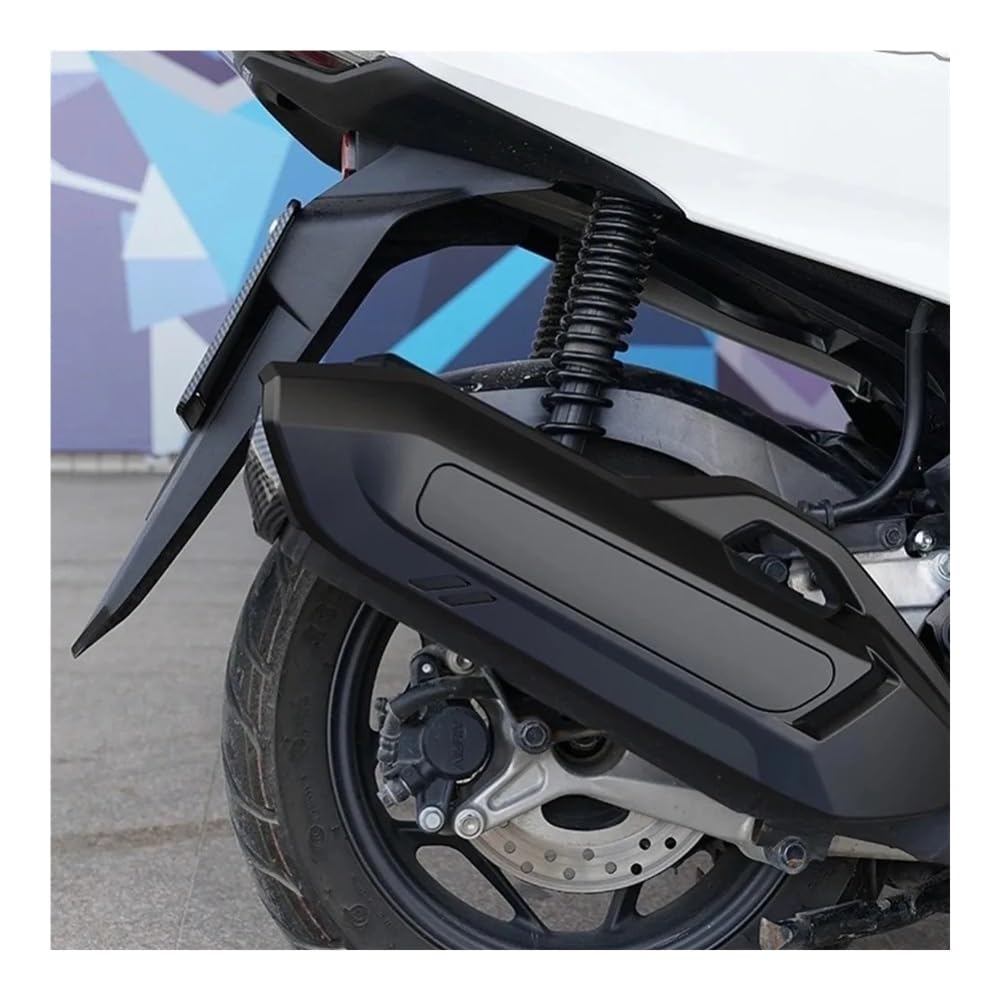 Cubierta Calor Silenciador Para Hoja Aire 125/150/160 | Cubierta De Escape Motocicleta A Prueba Calor Ensanchada, Protector Silenciador Ventilado, Protección Tubería Bicicleta Para