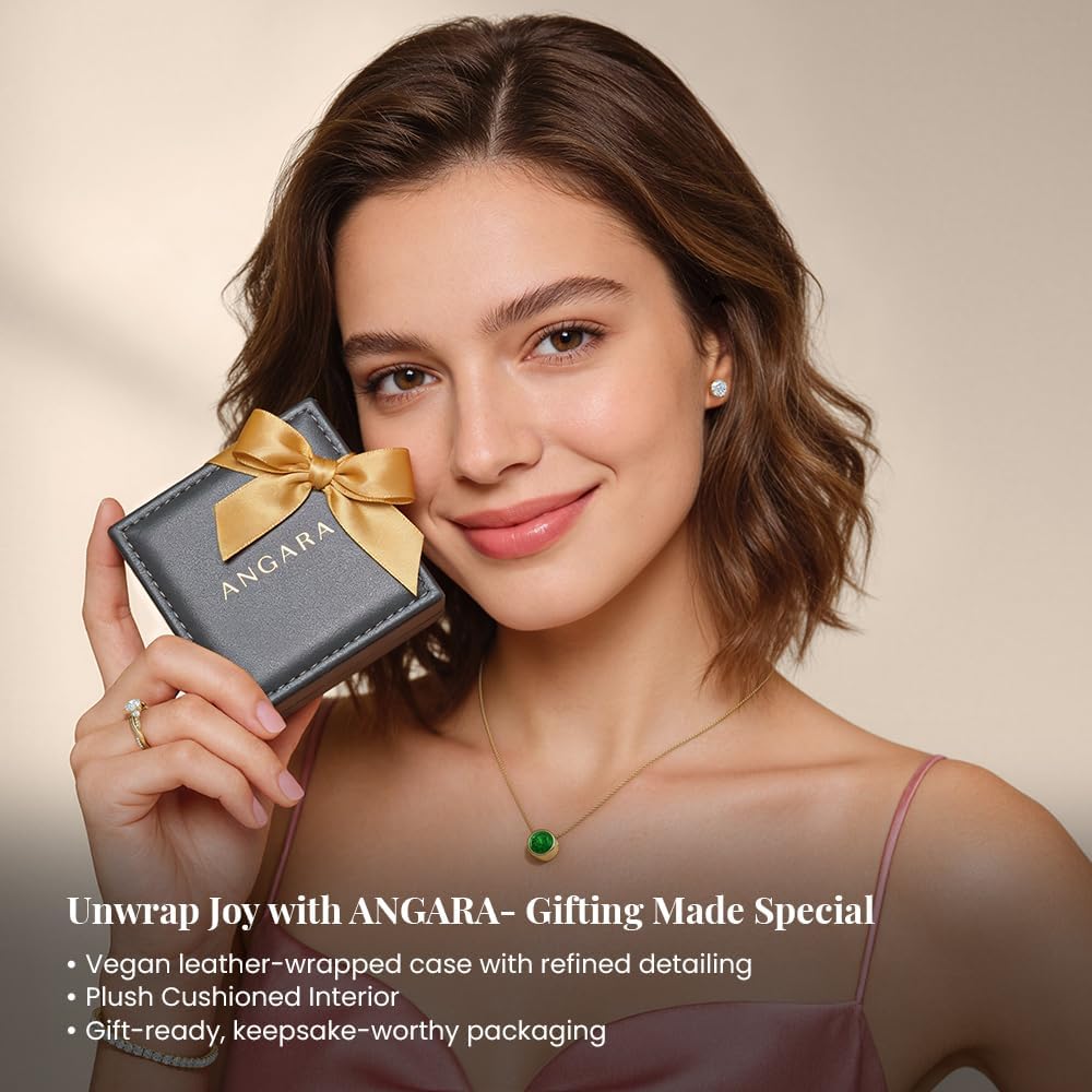 Angara Natural Swiss Blue Topaz Solitaire Pendant for Women | 0.8 ct Pear Shape Blue Topaz Solitaire Pendant Necklace in Sterling Silver | December Birthday, Gemstone Jewelry Gift | AA | 7x5mm - Image 6