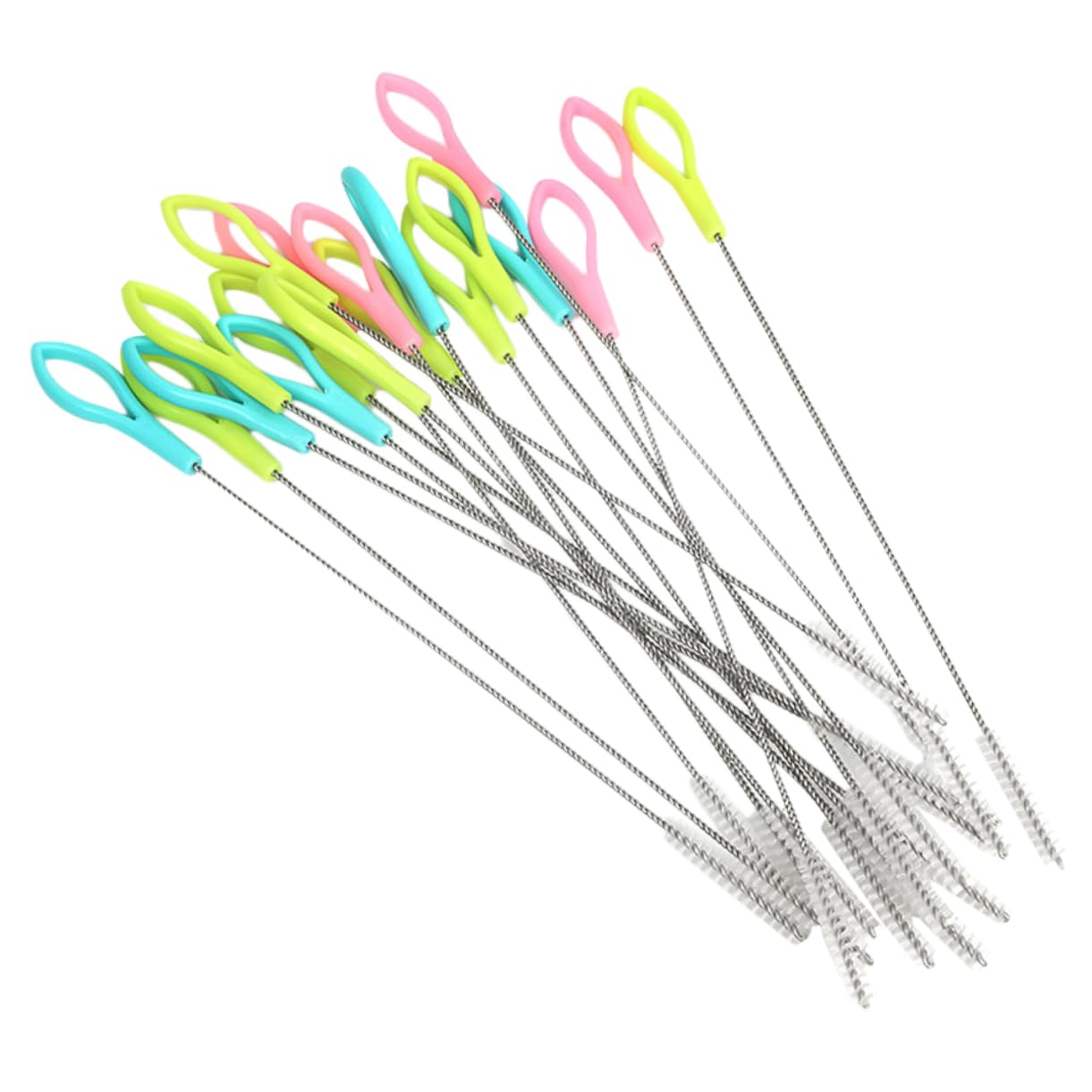 3 Sätze Trinkhalm Bürste Nylon Reinigungsbürste Für Flaschen Für Schmale Flaschenhälse Geeignet Für Edelstahl Zufällige Farbe 50 Stück * 3