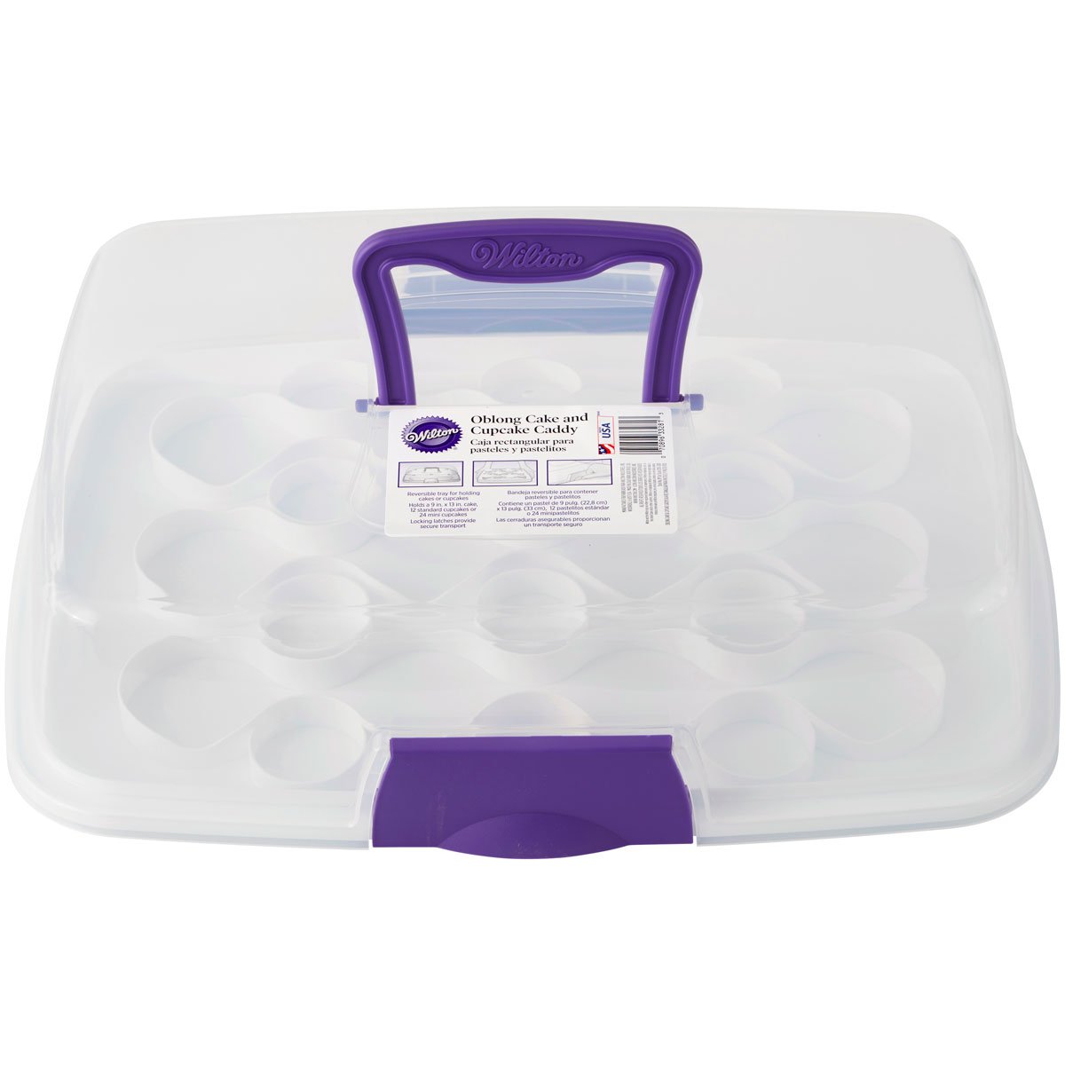 Porta Torte XL Con 2 Ripiani E Manici Pieghevoli - Contenitore Per Alimenti, Trasporto Torte, Cupcake E Muffin, Colore Turchese
