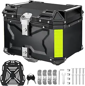 Baú para Moto 45L Super Adventure, Modelo Universal de Alto Volume, Bauleto Impermeável 45 Litros