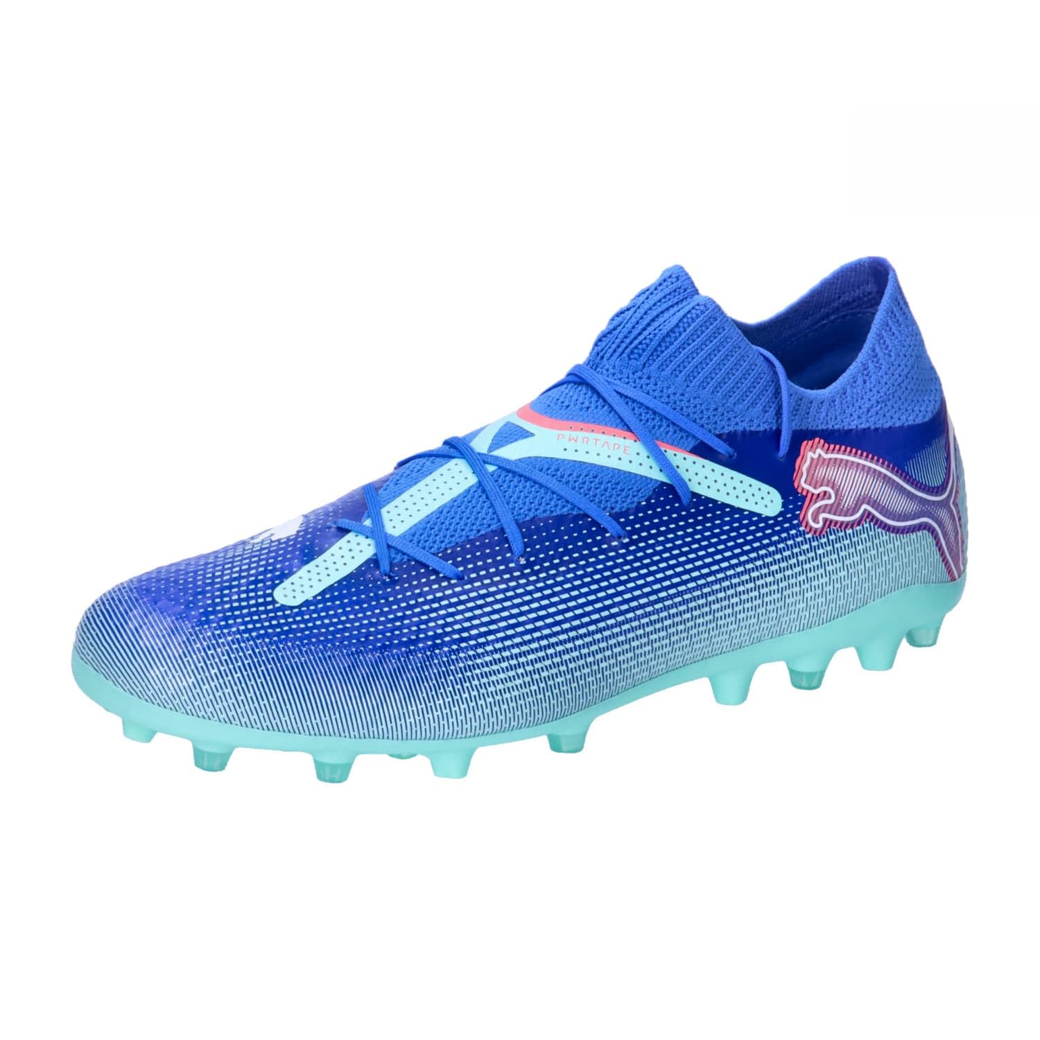 PUMA Unisex Adults Future 7 PRO MG Soccer Shoe, BLUEMAZING-PUMA White-Electric Peppermint, 11.5 UK