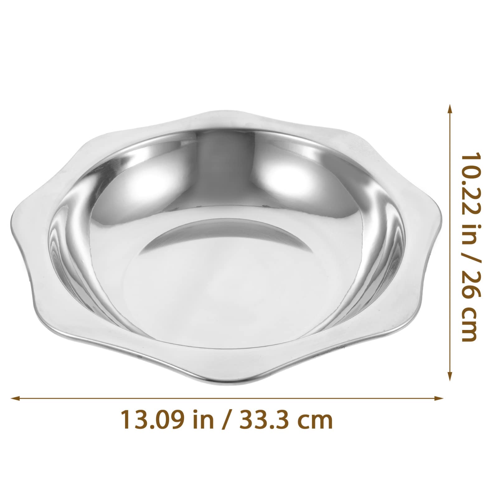 Sartén de acero inoxidable resistente al desgaste Sartén de uso diario Olla de cocina para el hogar Olla de mariscos Olla caliente Sartenes de cocina Ramen Olla de cocina Olla seca de acero 2