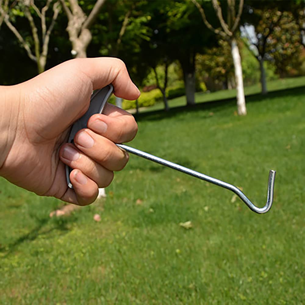 Estrattore per Pali, Estrattore a Molla Strumento per Estrattore per Chiodi per Picchetti per Tende con Manico in Plastica Estrattore per Pali per Tende per Campeggio, Roulotte