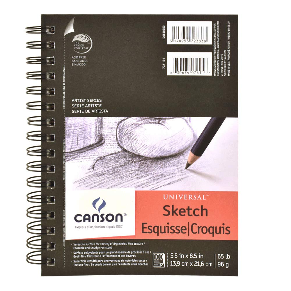 Canson Artist Series Universal – Bloc de Dibujo, 0, 5.5"X8.5"