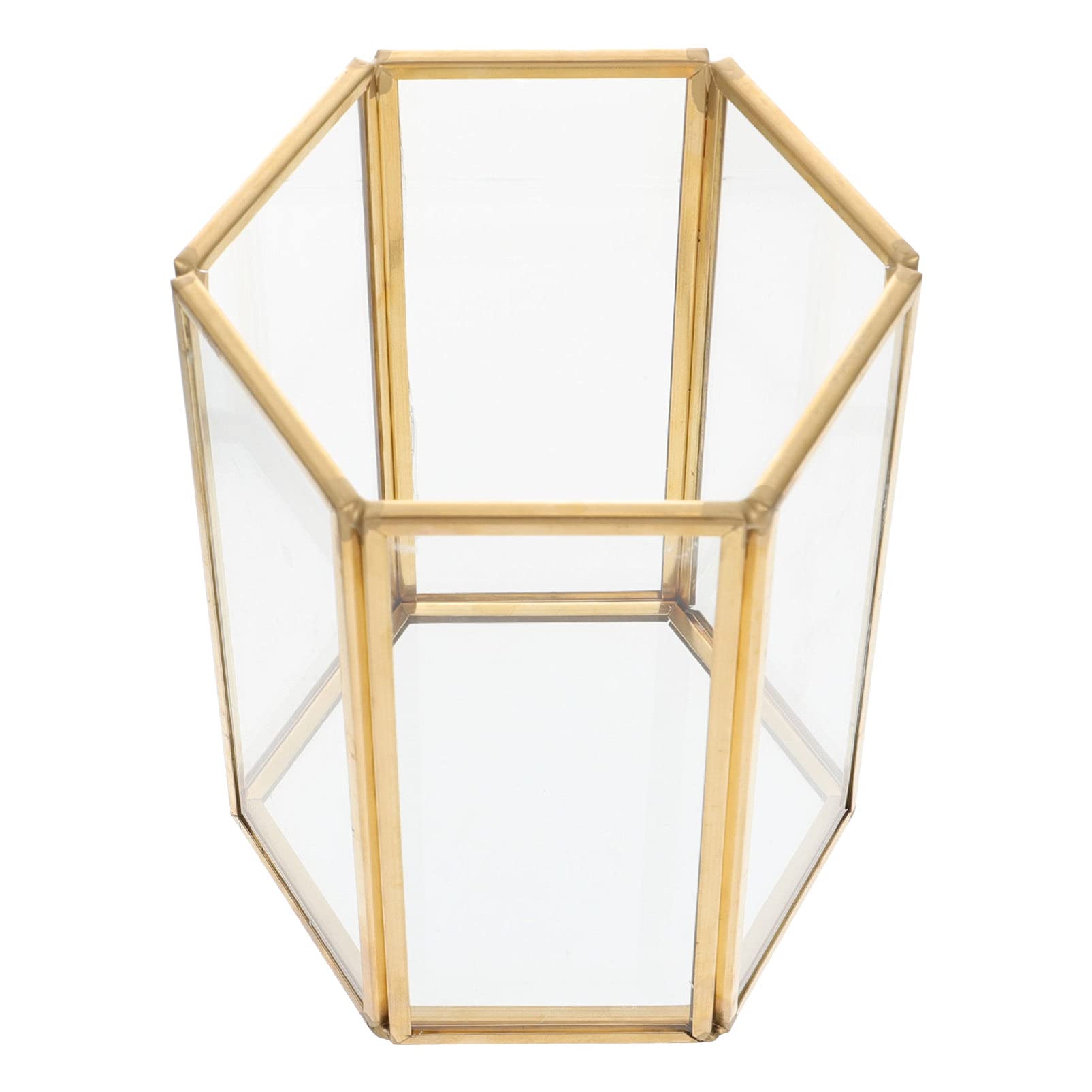 NULYLU Glass Makeup Brush Holder Brush Organizer Acrylic Storage Box Desk Accessory for Clutter Home