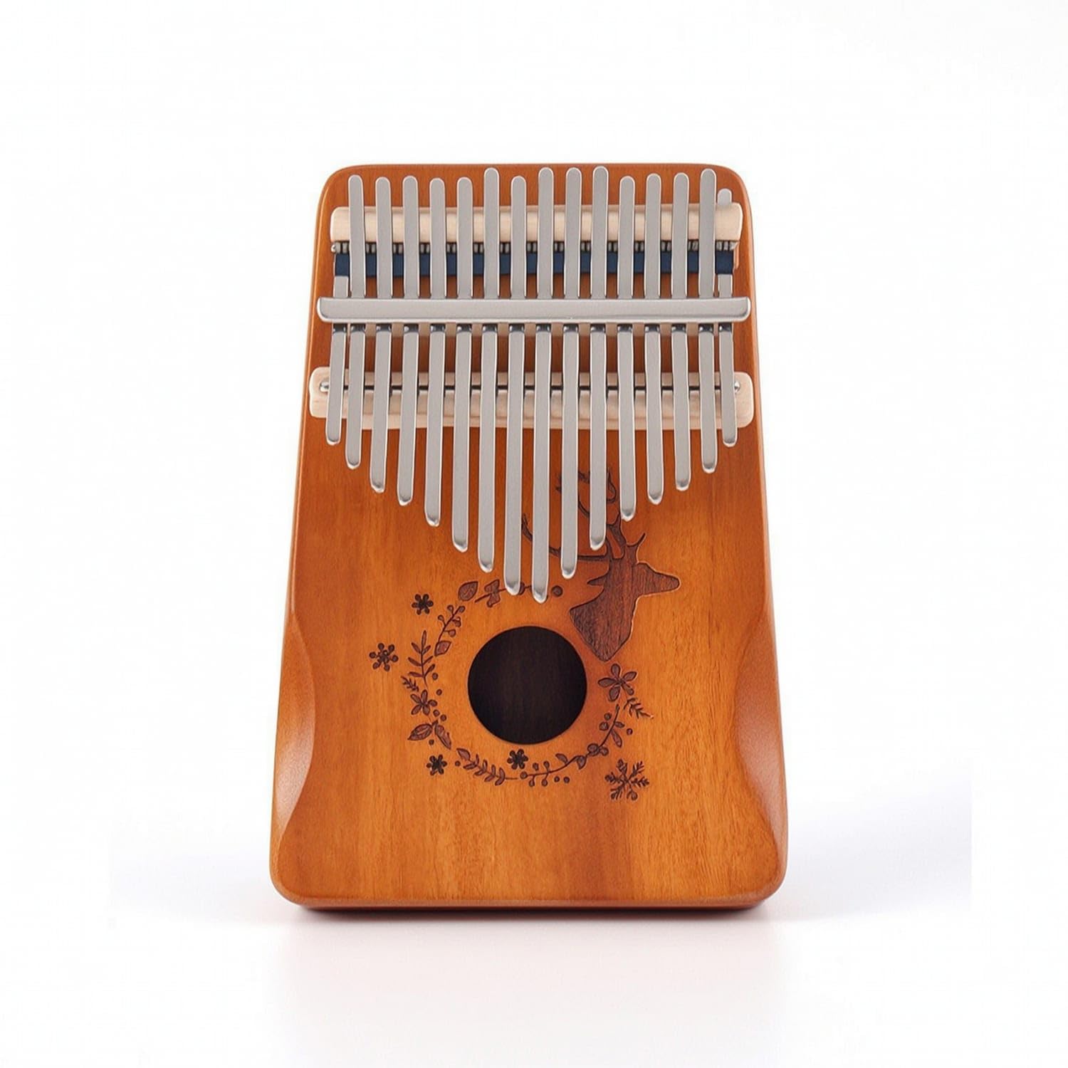 Beginner-Friendly 17-Key Kalimba Portable Kalimba with Tuning Hammer Wooden 17-Key Thumb Piano Hand-Held for Beginners, Students, Hobbyists, Music Practice, Travel, 17-key, Sika Deer Wood|Kal-image-31