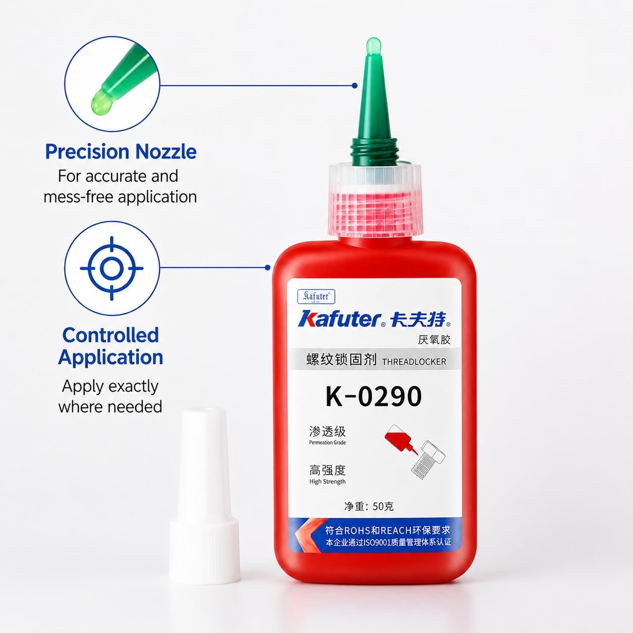 VIDOO Kafuter K-0290 Klej Mocowania Zaworów Pneumatycznych, Klej Infiltracji Kapilarnej, Kołki ze Stali Stopowej, Przemysłowa Pasta Metaliczna, Mocowanie Mikroszczelin, 250g