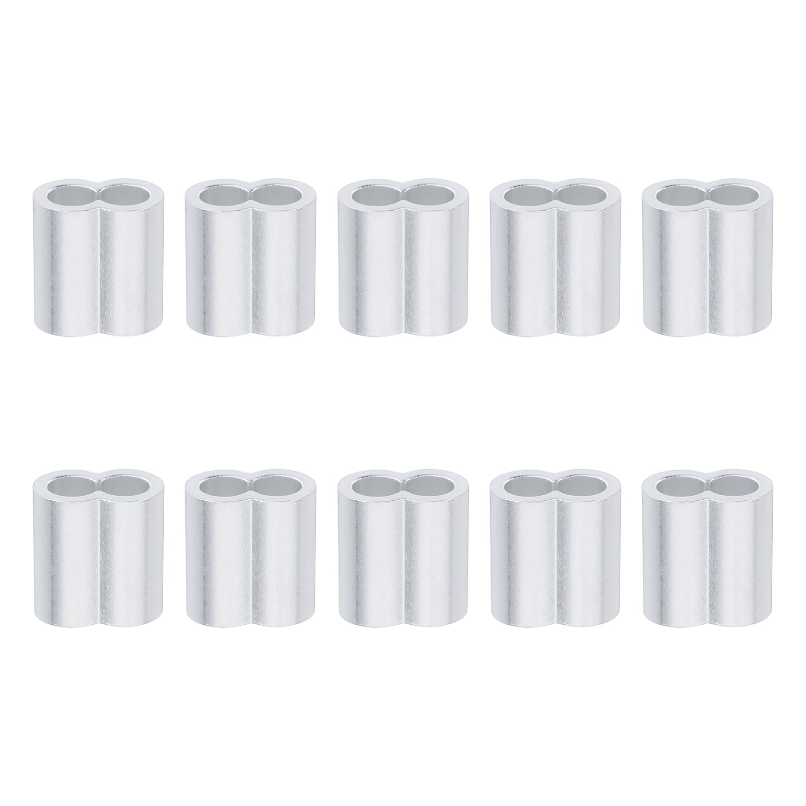Manchon à sertir double virole aluminium pour câble 10mm fil