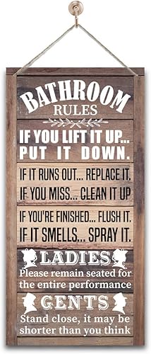 Miniatura 14 de Letrero Colgante de Reglas de Cocina en Madera, Decoración Rústica de Cocina en Madera, Letrero de Arte de Pared Impreso en Madera, Letrero Rústico