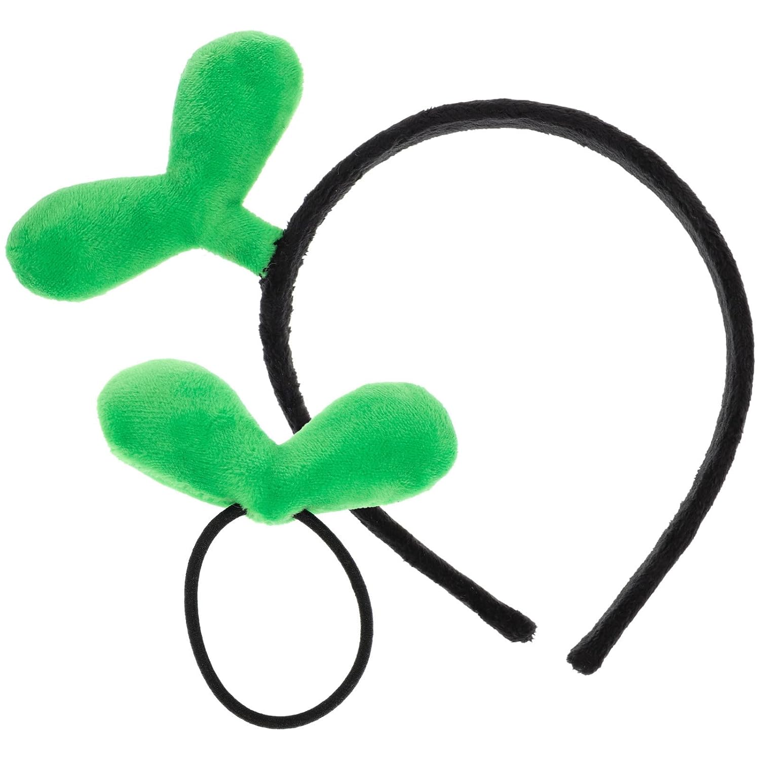 2pcs Lovely Bean Sprout Headband Hair Tie Set for Birthday