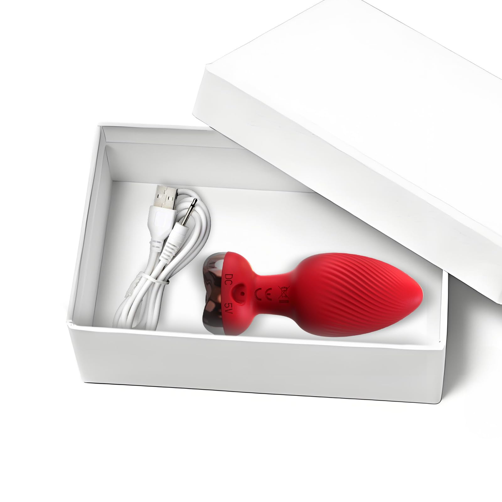 DOY USB Cavo di Ricarica CC 2.5mm Cavo Caricabatterie CC di vibratore clitoride Vibratoreper Uomo,anali Plug Anale-dilatatore Donna e Giocattoli【1Pcs Cavi USB+Regalo Giocattoli per Adulti】 (Rosso)