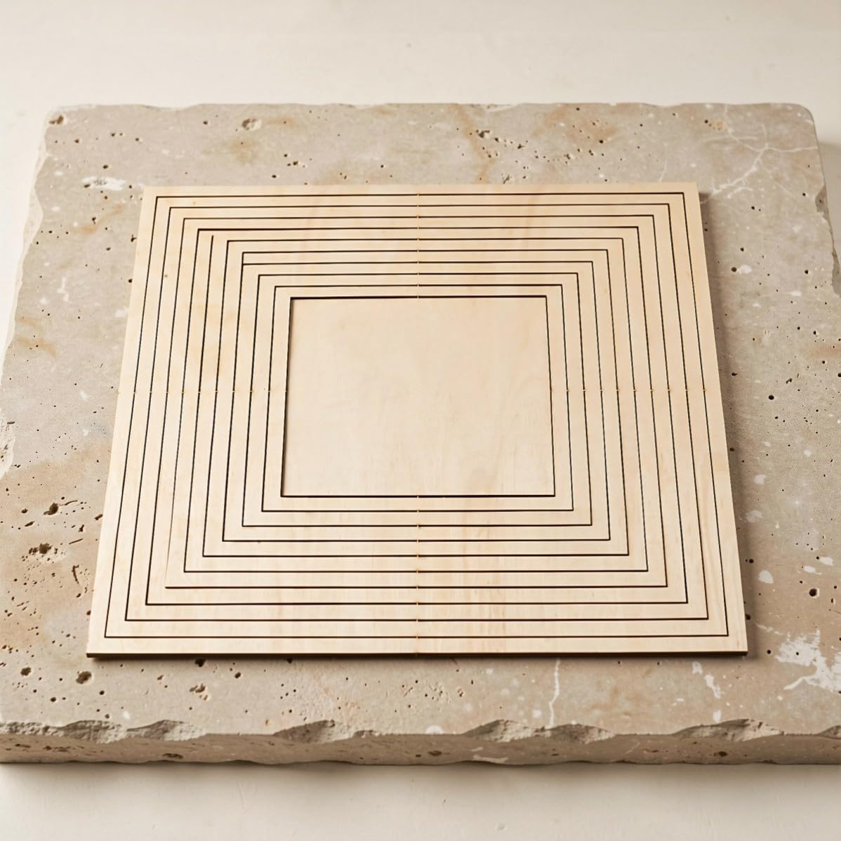 2 Set Wooden Square Pottery Forming Mold for Precise Clay Cutting