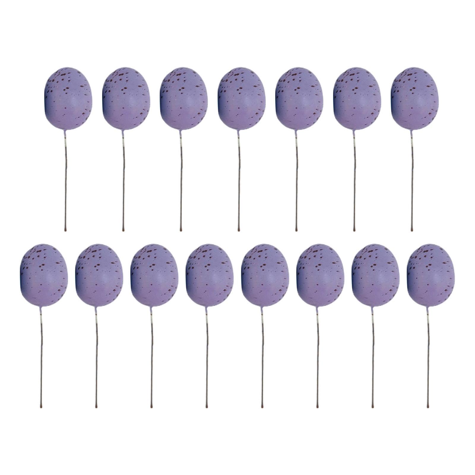 Jazuaiao 20Pcs Easter Foam Eggs Colorful Egg Ornament Art Supplies for Kindergarten School Students Ornament Easter Eggs Decorating