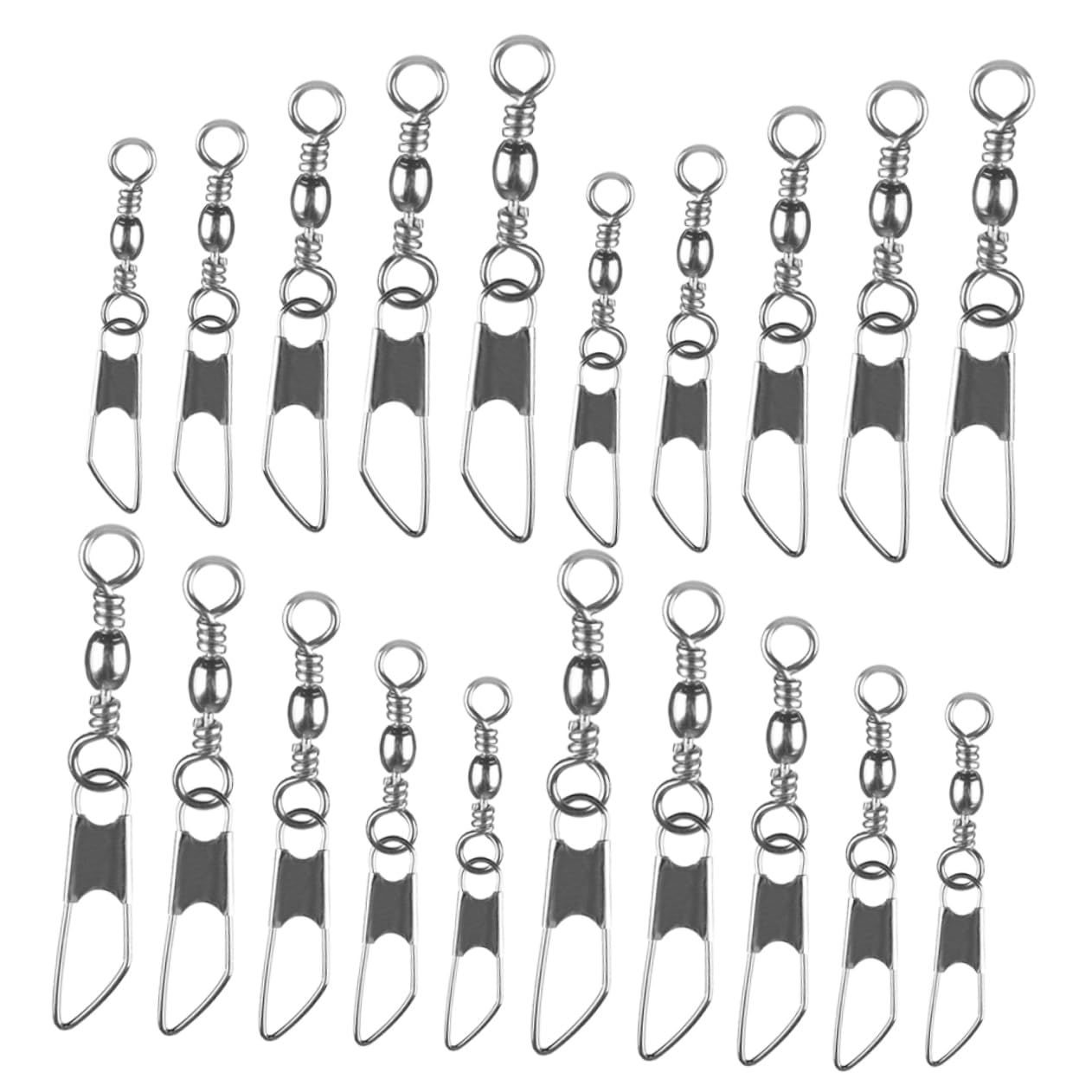 Hemobllo Anneau De Pêche À Huit Goupille Émerillons De Pêche Hameçons Pivotants Connecteurs De Pêche Hameçons pour Émerillons De Pêche Matériel De Pêche Émerillons À