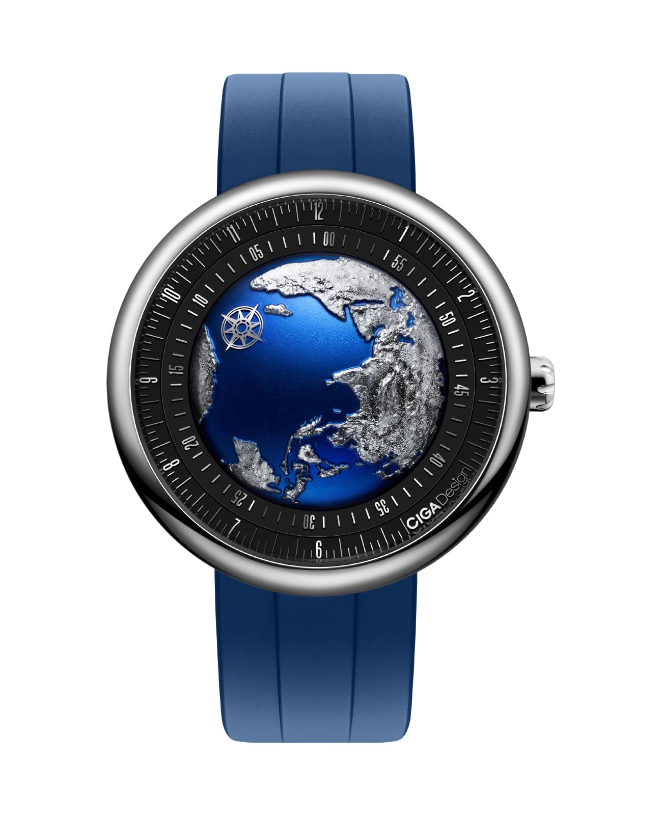 Sponsored Ad – U Series Blue Planet Luxury Skeleton Automatic Mechanical Watch, Titanium/Ceramic Case, Fluororubber Strap, Gift for Men and Women