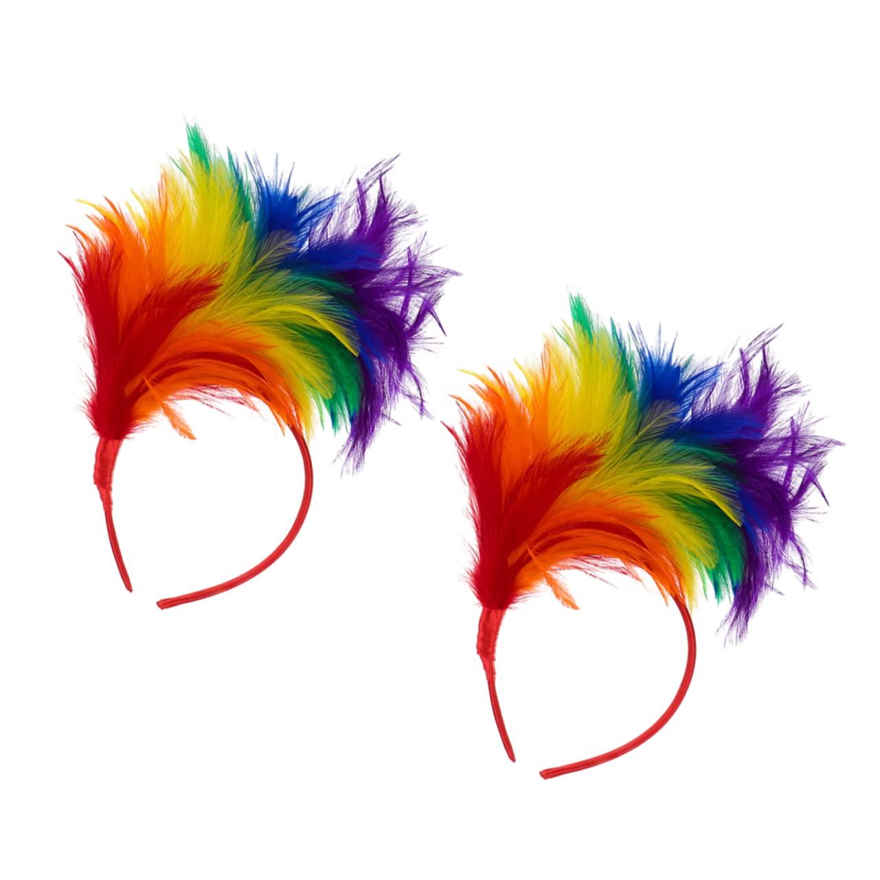 Toyvian 10stücke Farbenfrohe Feder-haarbänder Für Damen Elegantes Kopfschmuck Hochzeiten Halloween Kostümpartys Und Fotoshootings Romantische Und Glamouröse Accessoires