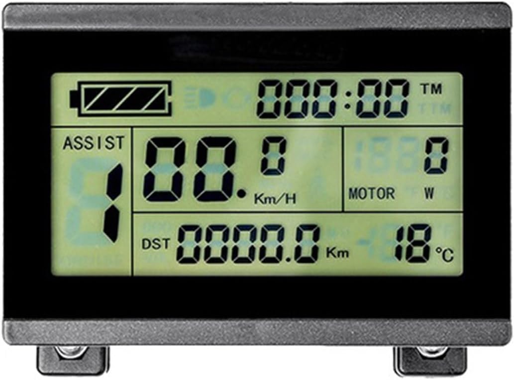 Comprehensive LCD Display Speedometer LCD3 EBike Computer For EBikes Shows Speed Distance And Motor Information